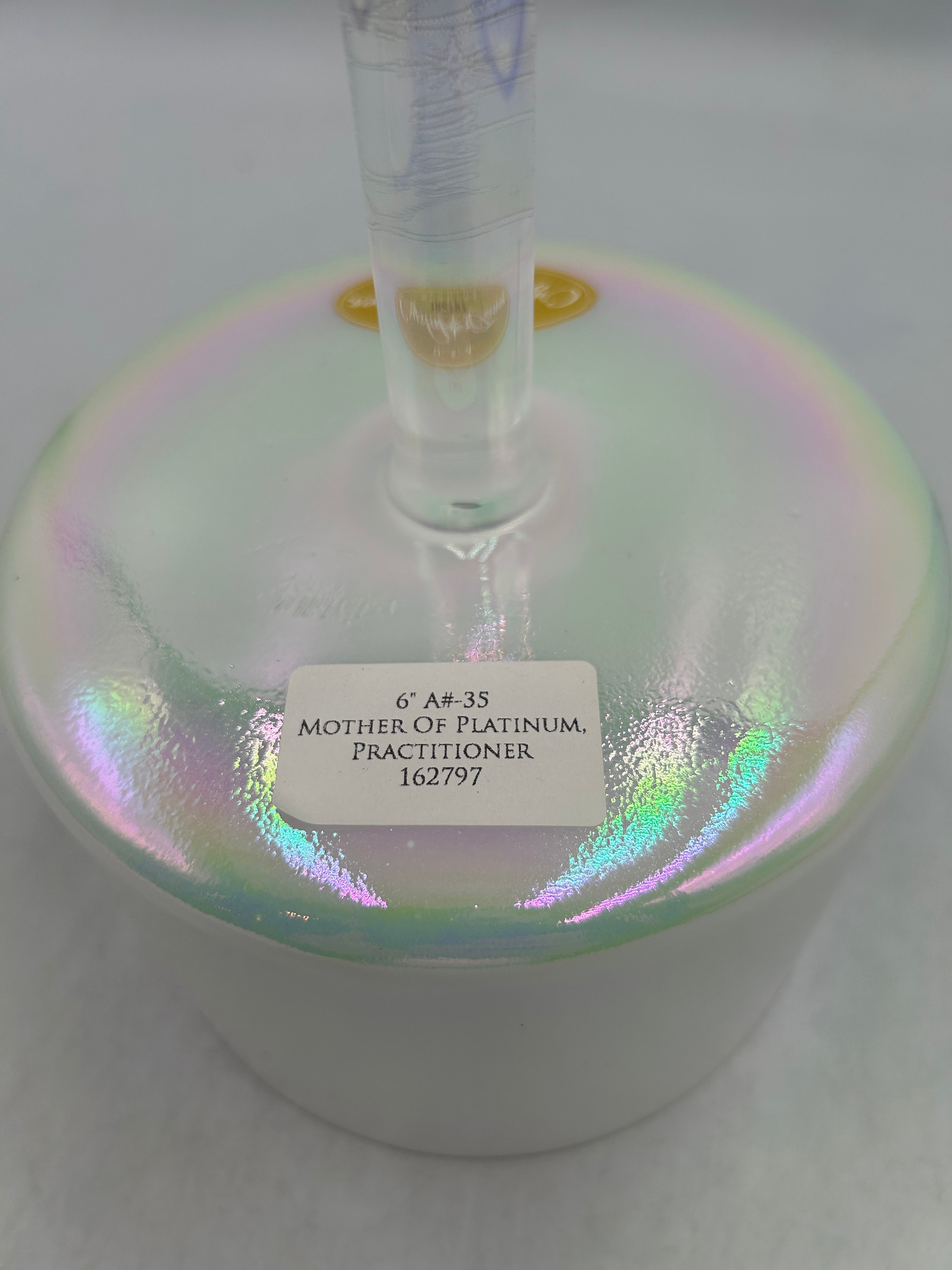 6" A#-35 Mother Of Platinum, cuenco de mano